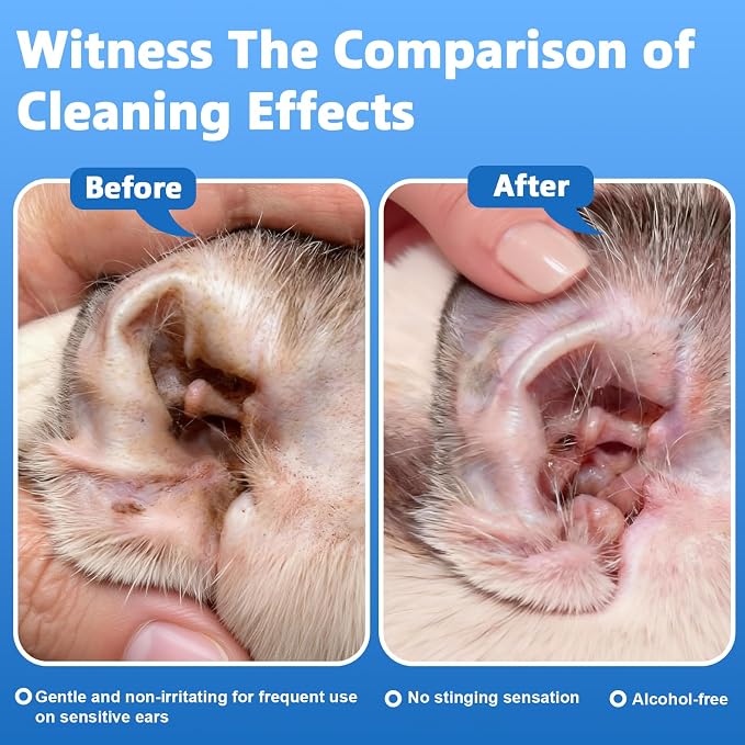 Cat & Dog Ear Cleaner Solution, Soft Nozzle, Thyme, 4 fl oz