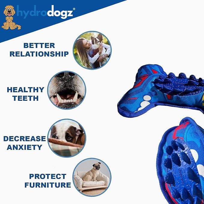 2-Pack Tuff N' Spikey Squeaky Dog Chew Toys