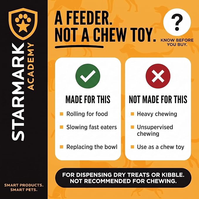 Starmark Treat Dispensing Tetraflex Dog Toy Large