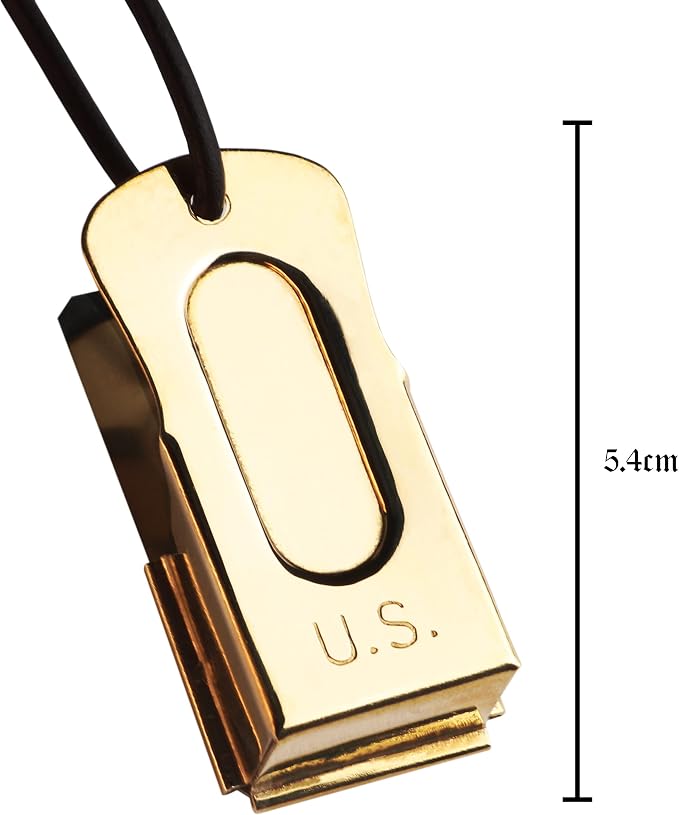 Brass and Steel Pet Training Clicker, Set of 5 Pcs