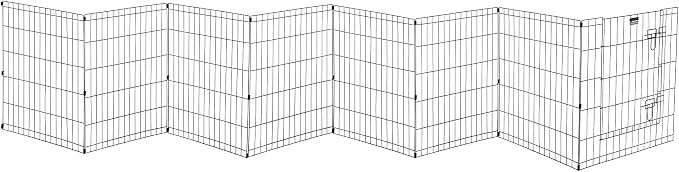 Pet Trex 24" Exercise Playpen for Dogs Eight 24" x 30" High Panels with Gate