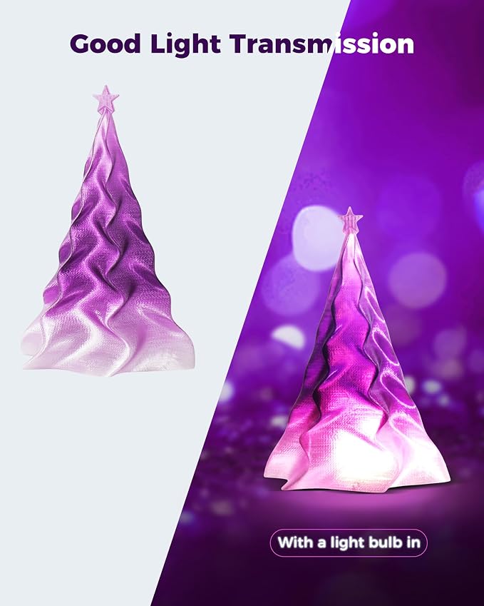 Sovol 3D Printer PETG Filament 1.75mm, Gradient Multicolors Filaments Material, 1kg (2.2lbs), Dimensional Accuracy +/- 0.03 mm, Fit Most FDM Printer, Purple