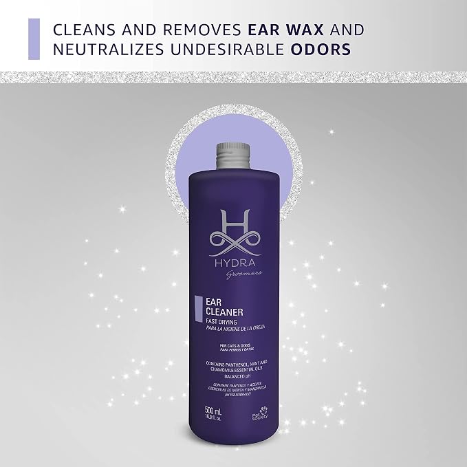 Hydra Professional Ear Cleaner for Cats and Dogs, 16.9 oz