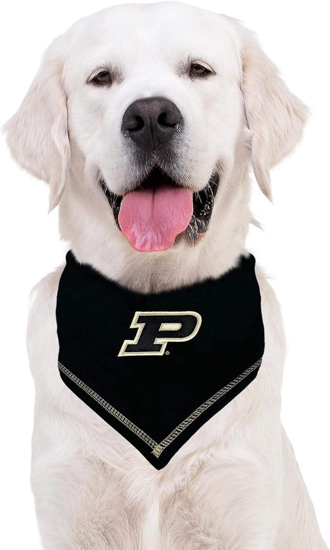Pets First NCAA Purdue Boilermakers TIE Bandana, Size Small/Medium. Dog Bandana Scarf Bib for Pet Cat Dog. The Ultimate Game-Day, Party Bandana