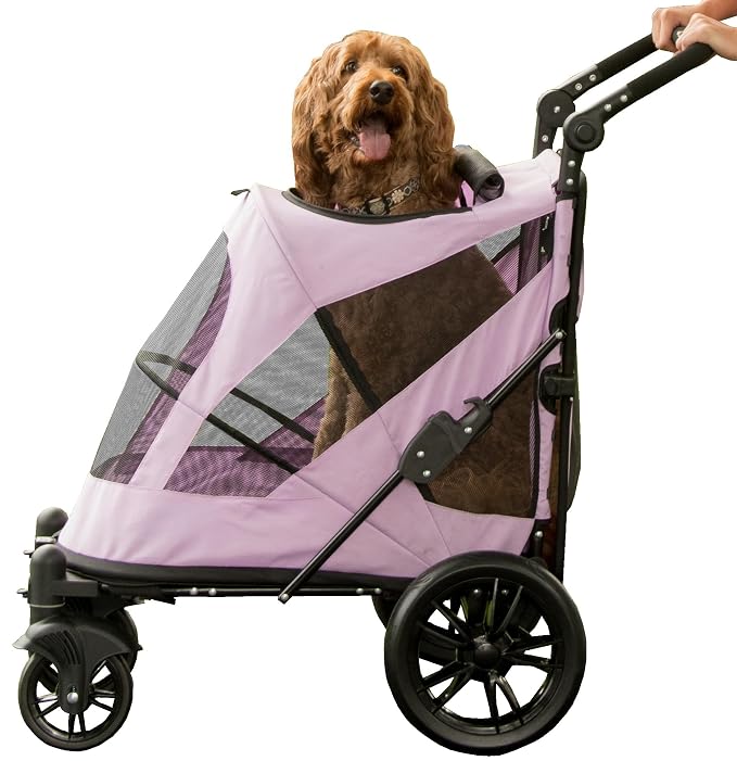 Pet Gear No-Zip Excursion Pet Stroller - Larkspur, Dual Entry