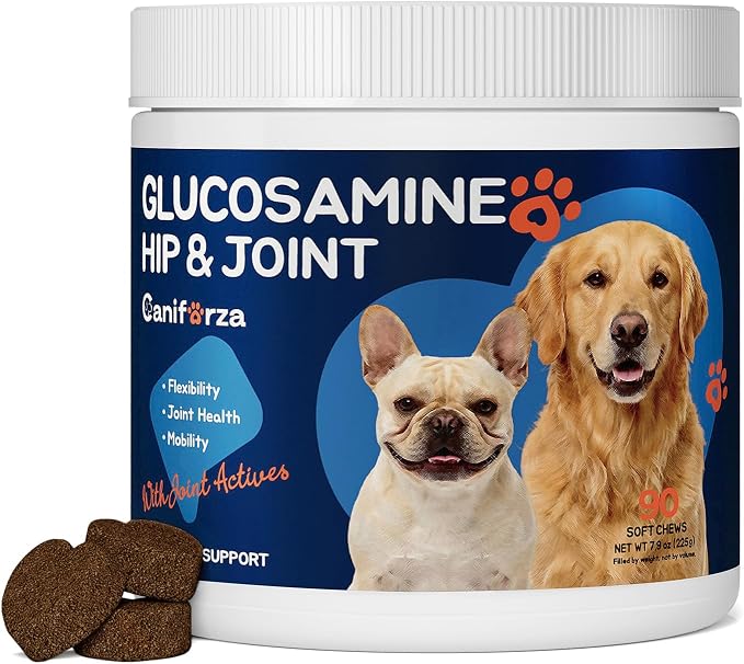 Dog Joint Support Supplement – Glucosamine, Chondroitin & MSM for Hip & Joint Function Support, Flexibility, and Daily Activity – 90 Soft Chews