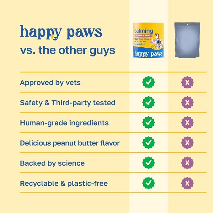 Happy Paws Calming Chews for Dogs, 100-Pack, 100 Count