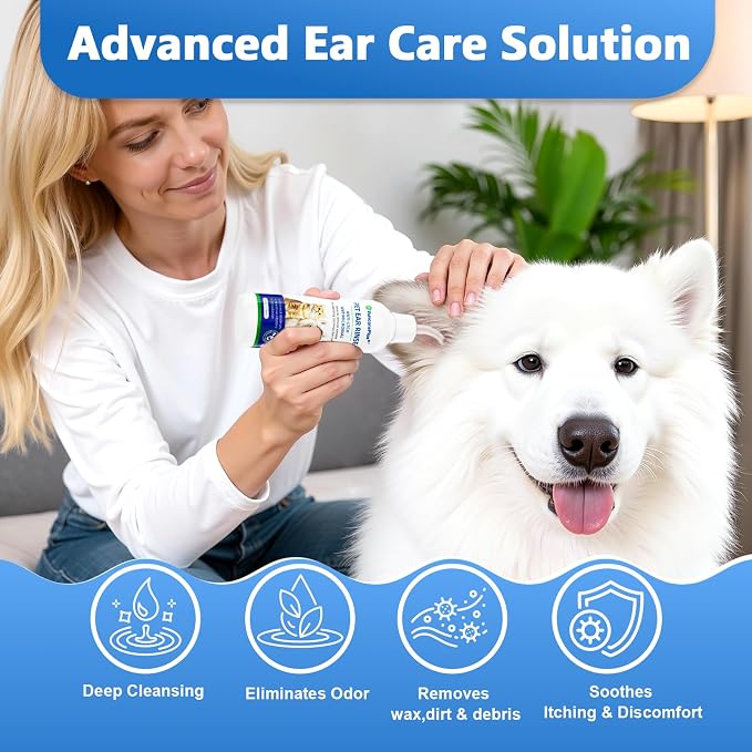 Cat & Dog Ear Cleaner Solution, Soft Nozzle, Thyme, 4 fl oz