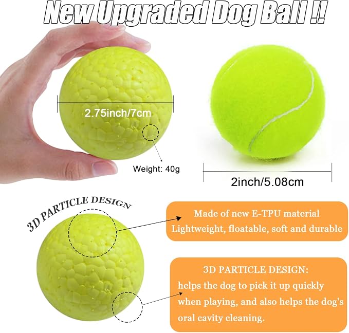 Dog Ball Toy for Aggressive Chewers, Indestructible Floating, Large Dogs