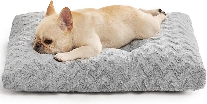EHEYCIGA Washable Dog Beds Medium Sized Dog, 29x21 Inch Pet Bed, Grey