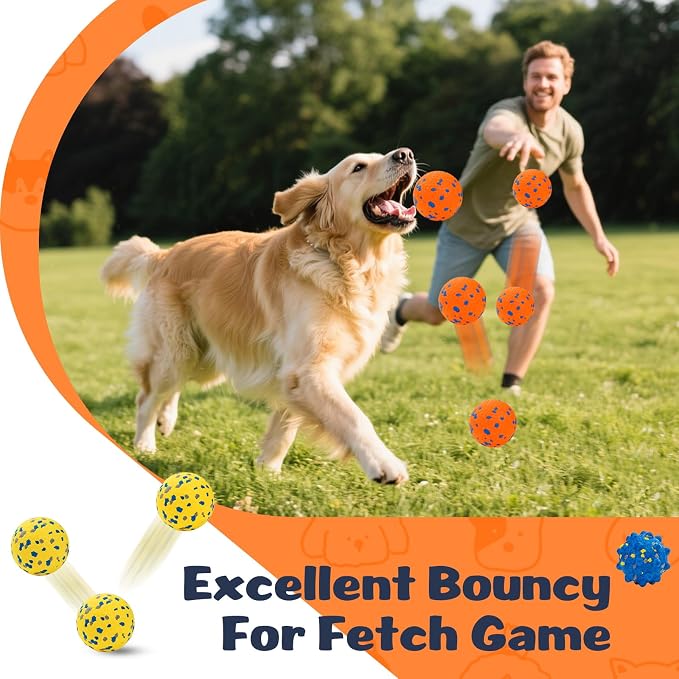 HIPPIH Dog Tennis Balls, ETPU, Floating, 3in, 3-Pack