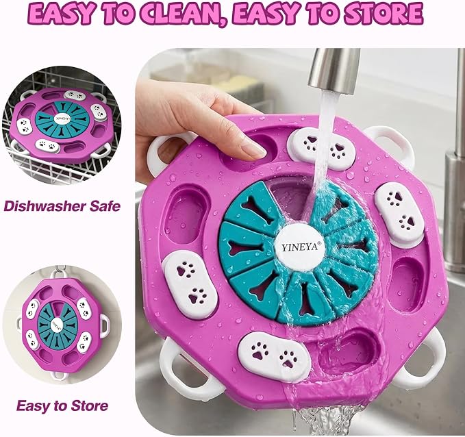 YINEYA Dog Puzzle Toy, Enrichment Toys for Dogs Mental Stimulation | Interactive Treat Brain Games, Treat Dispensing, Keep Them Busy, Training IQ, for Puppy, Small, Medium, Cats