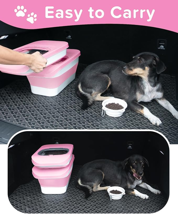 10-13 Lbs Airtight Dog Food Storage Container, 13 Lbs, Pink