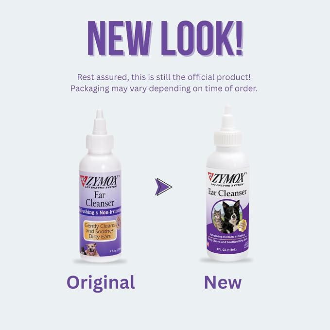 Zymox Ear Cleanser Solution for Dogs and Cats, 4 oz
