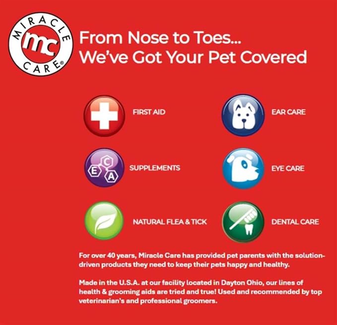 Miracle Care Sterile Eye Wash for Dogs & Cats, 4oz