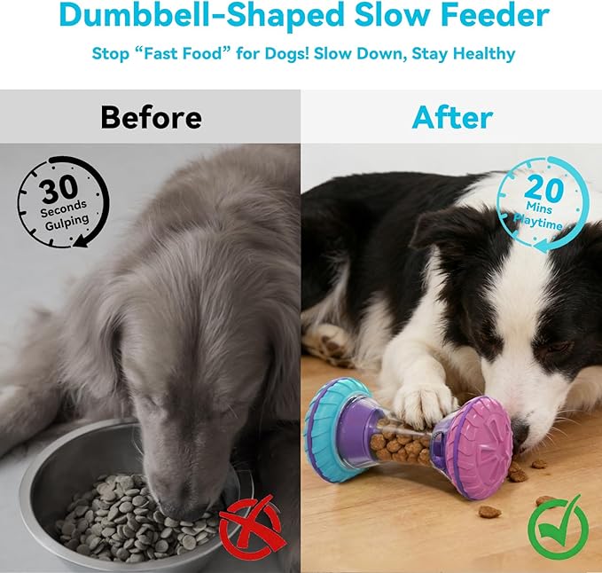 MateeyLife Interactive Dog Puzzle Toys for Small Medium Large Breed - Durable Smart Puppy Enrichment Dogs Toy to Keep Them Busy, Mental Brain Stimulation Treat Dispensing Training & Slow Feeder
