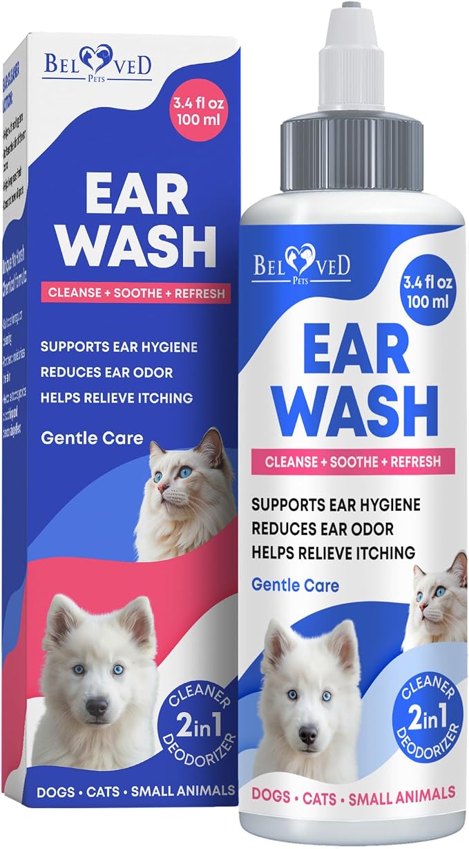 Cat & Dog Ear Cleaner Drops & Wash Solution