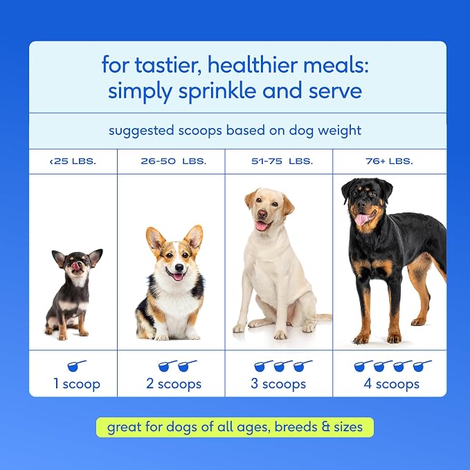 Native Pet The Daily Dog Vitamins & Supplements - 11-in-1 Multivitamin Powder for Dogs - Supports Whole Body Health, Digestion, Mobility & Immunity with Collagen, Glucosamine & Probiotics – 60 Scoops