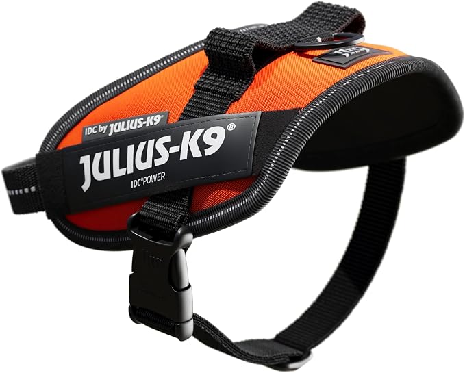 Julius-K9, 16IDC-for-MM, IDC Powerharness, Dog Harness, UV Orange, XS/Mini-Mini