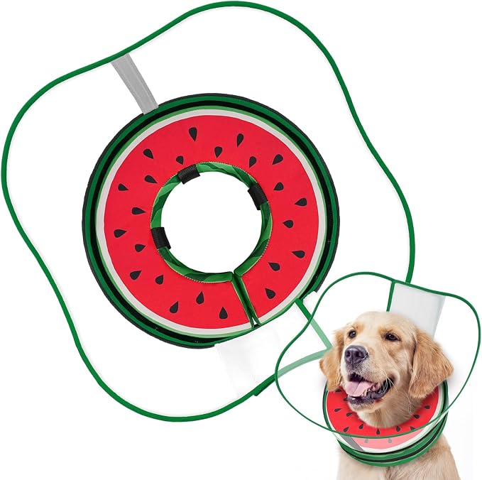 Supet Sponge Dog Cone Collar Stop Licking After Surgery, Dog Donut Collar | Adjustable Dog Recovery Collar Alternative, Detachable Shield, Soft, Comfy Cone, Neck Pillow for Large Dogs