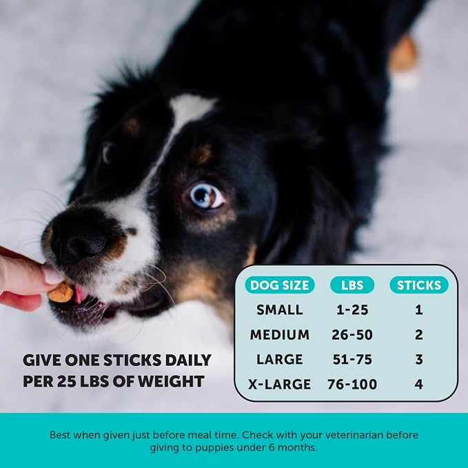 Pet Honesty Vet Backed Dog Dental Sticks for Calm & Fresh Breath, 30 Ct