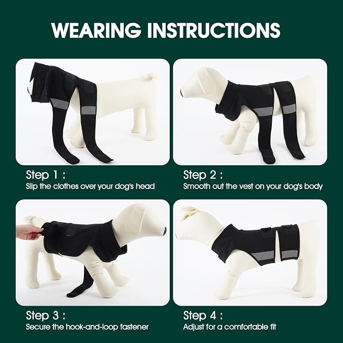 Kuoser Dog Anxiety Vest for Dogs, XS