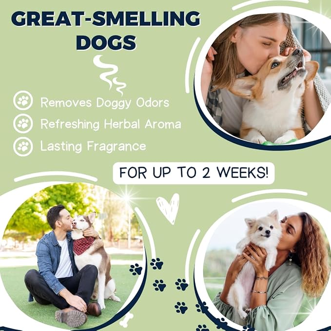 Grooming Natural Herbal Dog Shampoo, pH Balanced Shampoo for Dogs, Moisturizing Soothing Dog Shampoo for Sensitive Skin - 26.4 fl. oz. (Pack of 6)