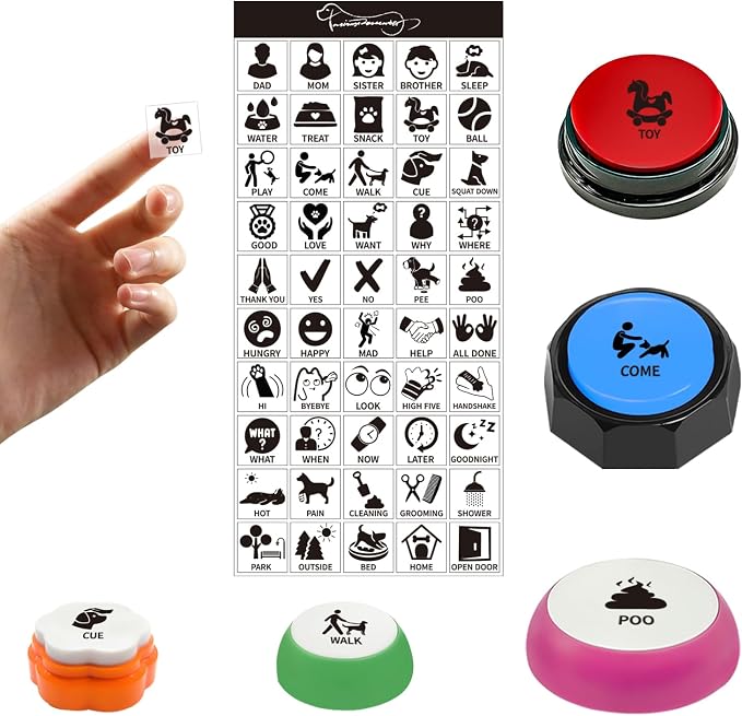 Stickers for Dog Buttons, DIY