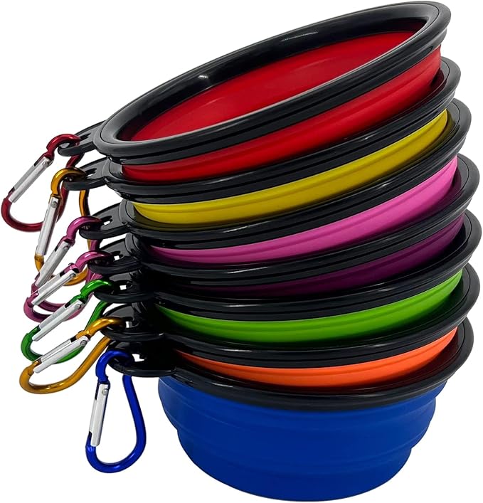 Collapsible Dog Bowl, 10 Pack, Portable & Reusable