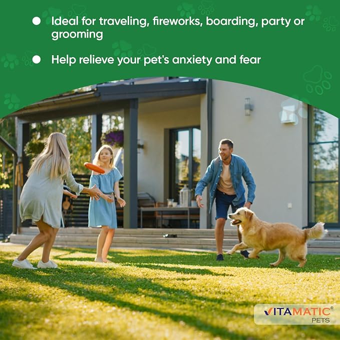 Vitamatic Pets Melatonin 6 mg Chewable Tablets for Dogs, 120 Count (3 Pack)