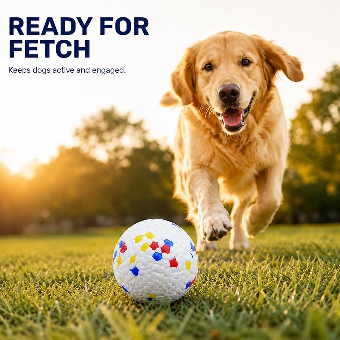 Dog Tennis Ball Toys for Aggressive Chewers, Floating, 2-Pack