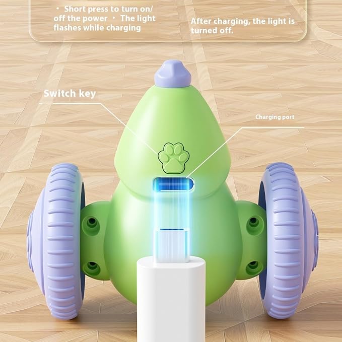 Interactive Cat Toys for Indoor Cats,Automatic Moving Kitten Toys,Cat Balls | Cat Mouse Toy with Tail Lights,Cat Toys for Bored Indoor Adult Cats,Cat Enrichment,Smart Electric Tails for Chasing Pet Toys