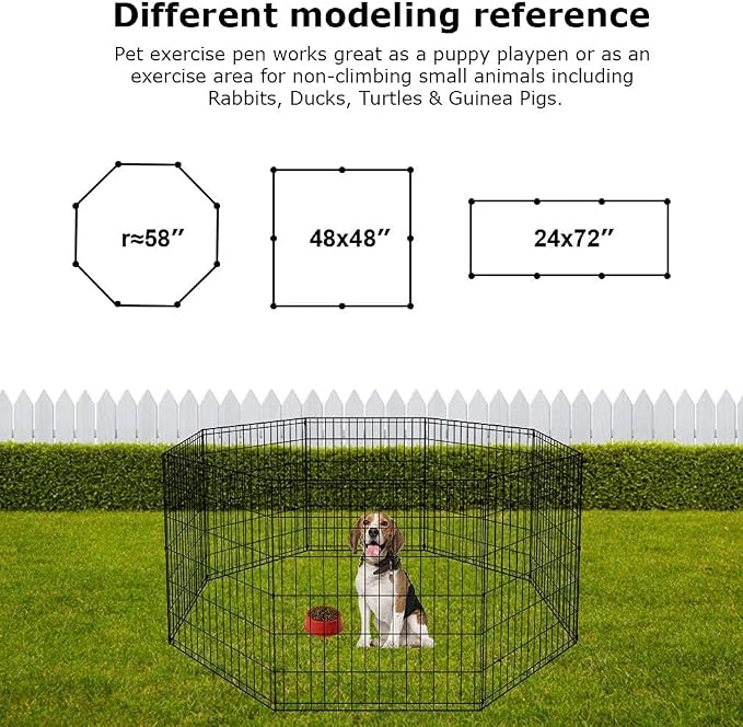 Portable Foldable X-Pen Dog Playpen - Space Saving
