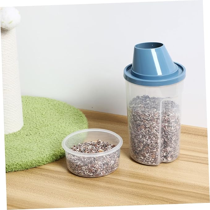 2 Pack Pet Food Storage Containers Airtight Cat Food Bin Wide Mouth for Easy Refilling and Freshness Preservation