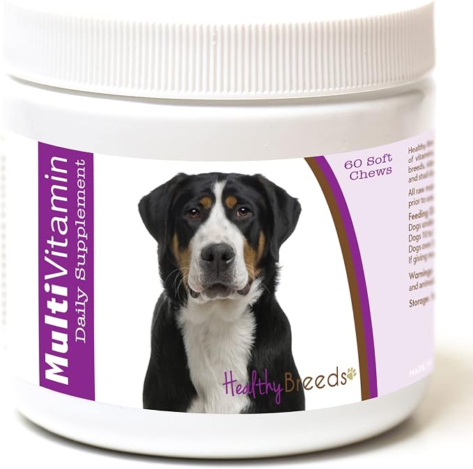 Healthy Breeds Greater Swiss Mountain Dog Multi-Vitamin Soft Chews 60 Count (1127-swis-001)