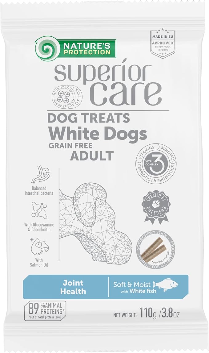 Nature's Protection Superior Care Dog Joint Sticks, White Fish 7X 3.8 oz