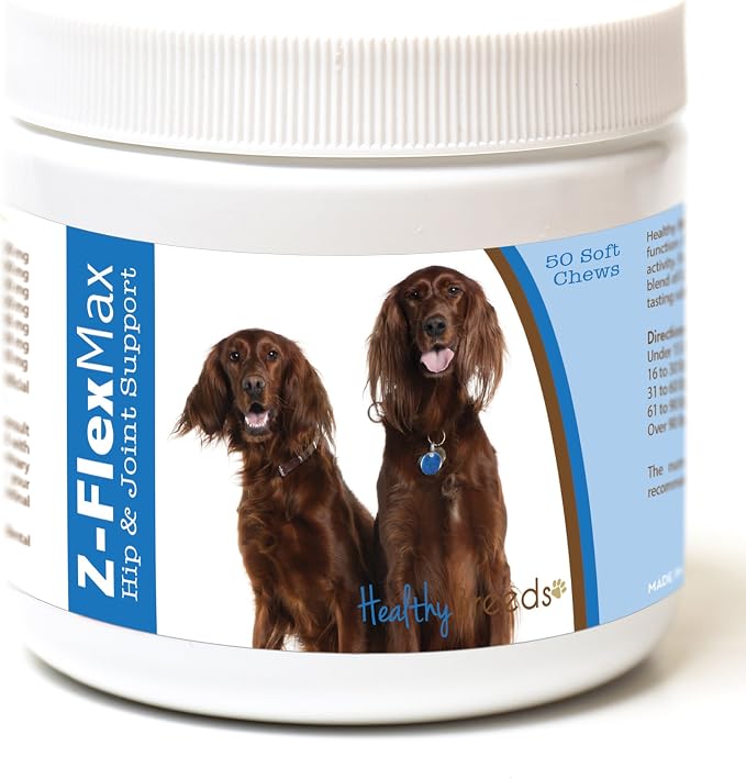 Healthy Breeds Irish Setter Z-Flex Max Hip and Joint Soft Chews 50 Count