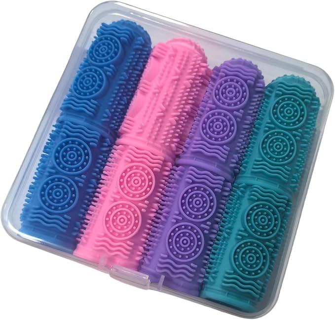 Dog Tooth Brushing Kit, Dog Finger Toothbrush, Soft Silicone Dogs Finger Toothbrush for Small Breed Care for Home Use Teeth Cleaning & Hygiene