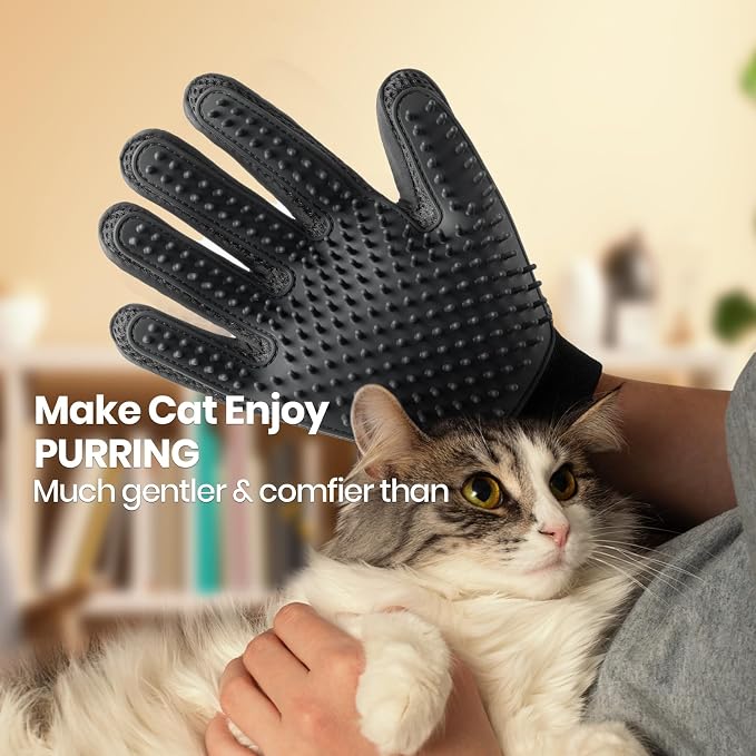 Pet Hair Remover Glove, 1-Pack, Black