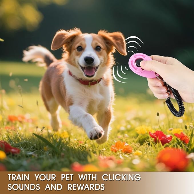 Dog Clicker, 5 Pack, with Wrist Strap