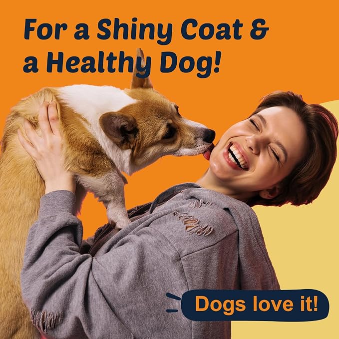 DRFOSTER Omega 3 Salmon Oil for Dogs, EPA & DHA, Skin & Coat, 120 Chews