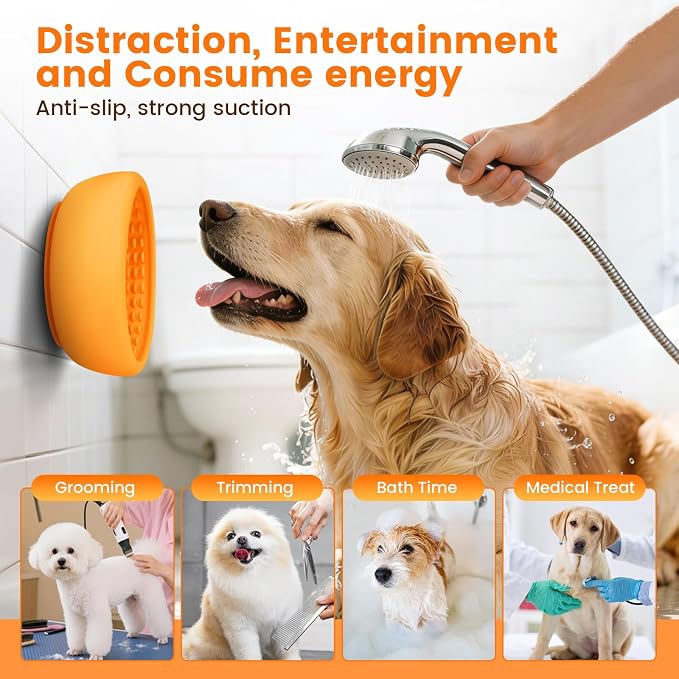 SmartTail Slow Feeder Dog Bowls, BPA-Free Lick Bowl for Dogs | Freezeable Design, Longer Licking Time, Supports Yogurt, Peanut Butter and Wet Food for Daily Enrichment, Dishwasher Safe