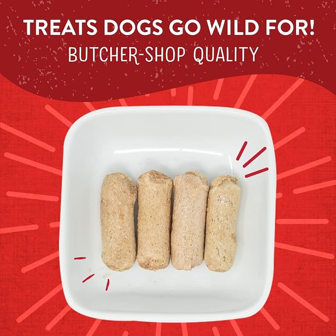Stella & Chewy's Freeze-Dried Raw Wild Weenies Dog Treats - High-Protein Training Treats for Dogs & Puppies - All-Natural Bacon Recipe with 95% Meat & Organs - USA Made - 3 oz Bag (Pack of 3)