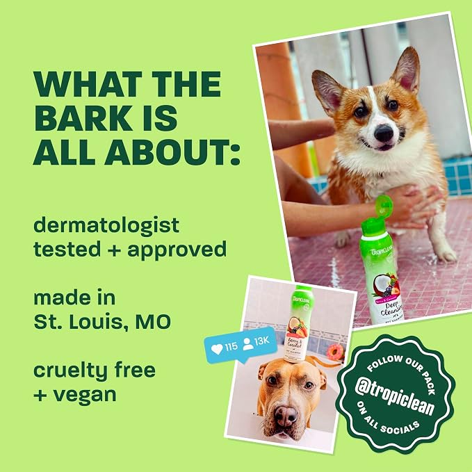TropiClean Hypoallergenic Cleaning Pet Wipes, 100ct - Wipes for Dogs, Cats, Puppies & Kittens with Sensitive Skin - Gently Removes Dirt & Dander - Fragrance Free