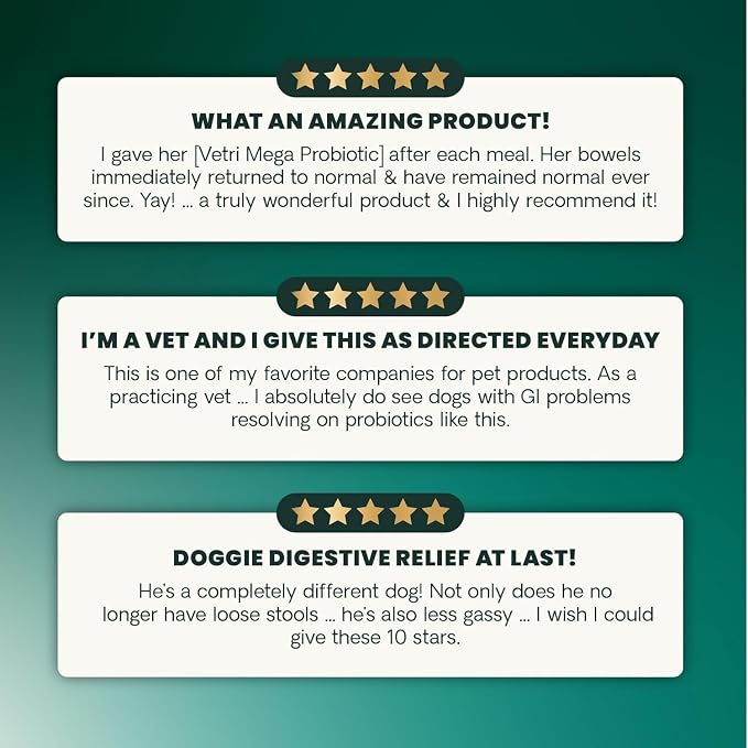 VetriScience Extra Strength Gut Health for Dogs and Cats, 120 Count