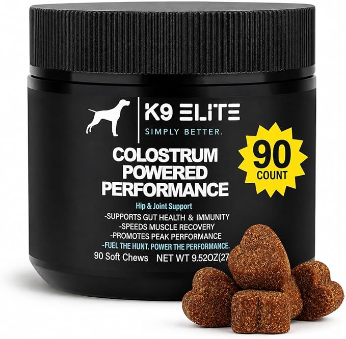 Hip & Joint Supplement for Dogs | Glucosamine, Chondroitin, Green Lipped Mussel, Colostrum, Collagen & Omega-3 | Daily Wellness, Mobility, Gut & Immune Support |