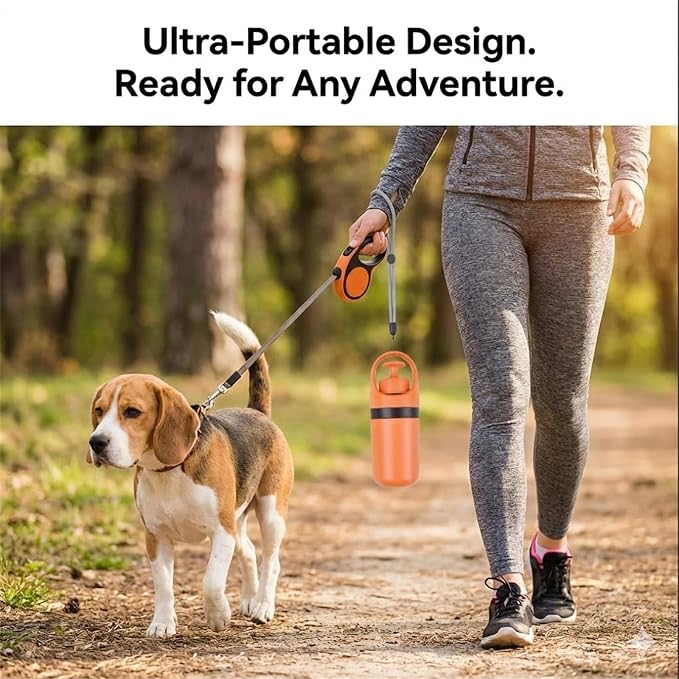 Quick Scoop Poop Scooper, Portable Dog Pooper Scooper, Easy Claw Pick up Tool for Dogs, Leak-Proof Waste Bag Holder for Outdoor Walks (Blue+Blue)