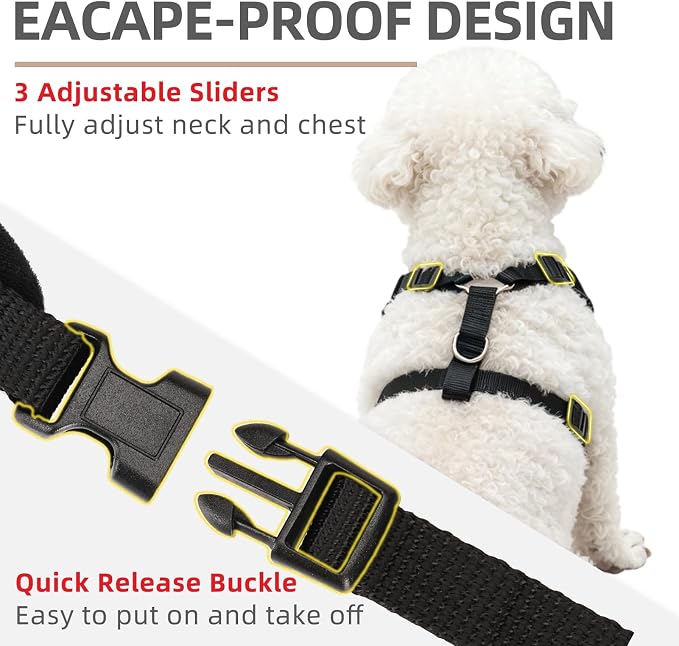 PUPTECK Soft Mesh Small Dog Harness and Leash Set Pet Puppy Cat Adjustable Reflective Padded Vest No Pull Harnesses, Camouflage, S