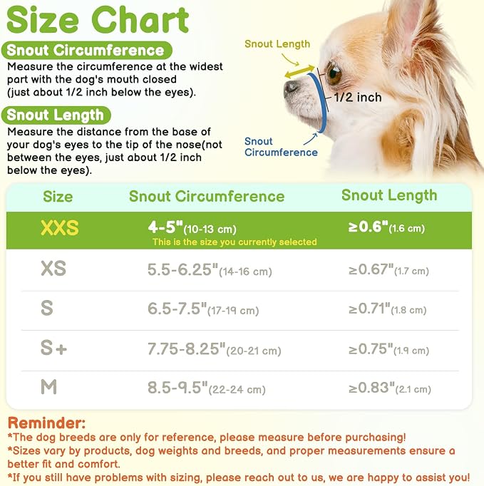 Fabric Short Snout Dog Muzzle for Small Dogs Anti Fierce Biting | Fits Chihuahua Shih Tzu Pomeranian Yorkshire Brachycephalic Dogs, Grooming Vet Visits Use, Allow to Drink, Soft | Blue, XXS