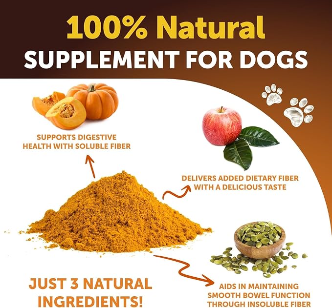 Pumpkin Powder for Dogs - 16 OZ - Fiber Supplement for Constipation, Gut